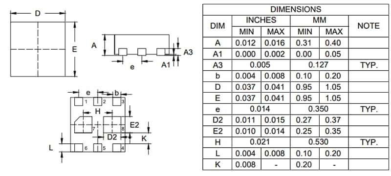 Micro Commercial Components (MCC) SI3134KU6 Small Signal Dual N-Channel MOSFET